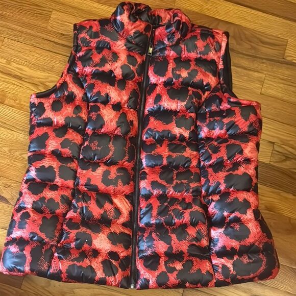 Coleen Lopez Leopard Print Puffer Vest - Picture 2 of 5